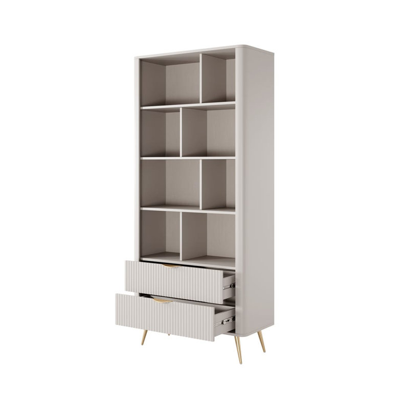Lante 194cm H x 88cm W Bookcase, Beige