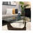 Muskoka Glass Coffee Table 43 walnut base-1645666187