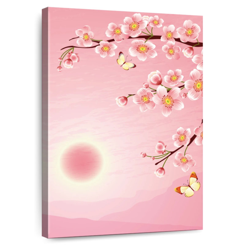 Fleurs Harnek Sakura, H 48 po x l 32 po