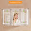 Armoire à pharmacie lumineuse pour salle de bain avec douilles et supports, l 60 po x H 36 po, à intensité variable et à réglage de la couleur, facile à installer-1692954368