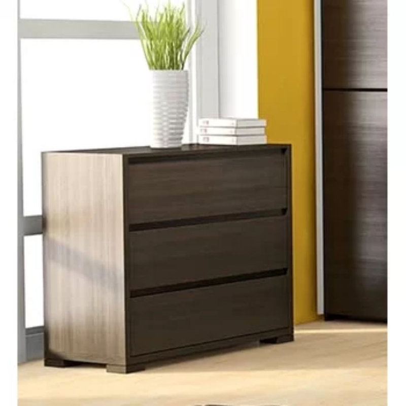 Astor Row 96cm W 3 - Drawer Chest of Drawers