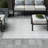 Geometric Gray/Wheat/Blue Indoor/Outdoor Area Rug-33394083