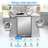 24-Inch Stainless Steel Beverage Refrigerator - Versatile Freestanding or Built-in Cooler with Reversible Foam Doors, Adjustable Glass Shelves, LED Lighting, Safety Lock and Two Included Handle Styles