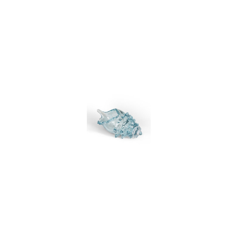 Lagoon Glass Seashell, Aqua