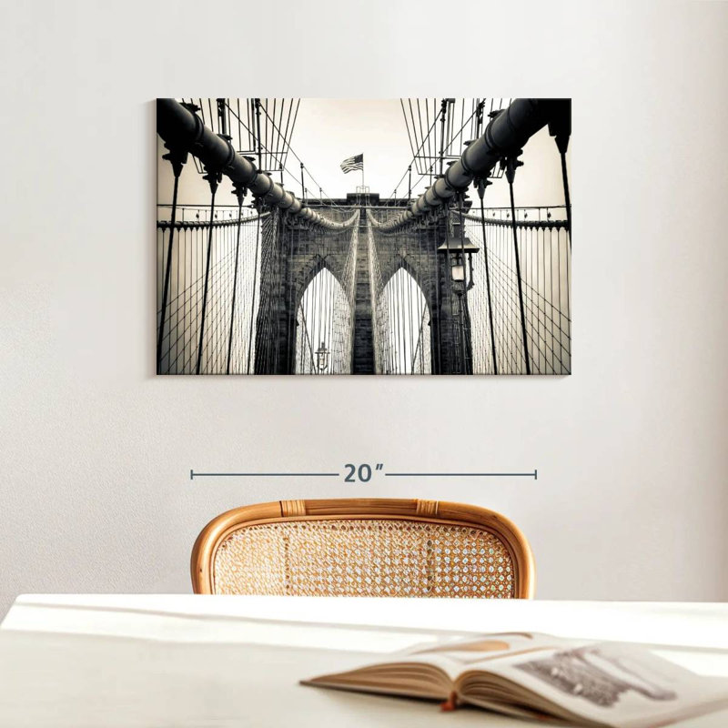 Lilie Brooklyn Bridge Arches, H 16 po x l 24 po