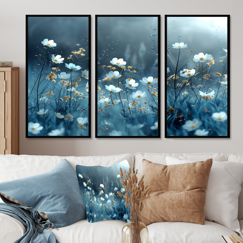 Ensemble de salon Bibeau Wildflowers Summer Wonderland - Wildflowers, H 40 po x l 60 po x P 1 po
