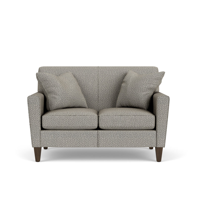 Upholstered 54'' Loveseat, Dark Gray Polypropylene/Olefin