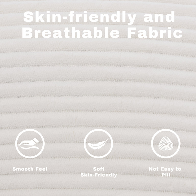 Paire de chaises d'appoint contemporaines en velours côtelé avec base en métal durable, Beige