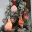 20cm Fabric Lighted Hanging Figurine Ornament