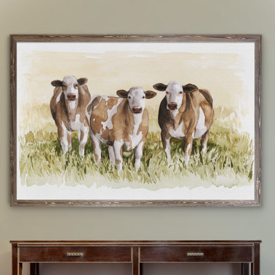 «Golden Graze I» par Paul Cezanne - reproduction d'art encadrée