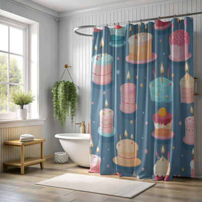 Festive Happiness - Premium Shower Curtain