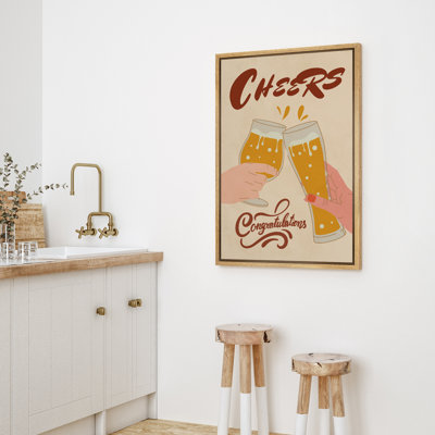 «Cheers, Encadré chambre des maîtres», reproduction d'art sur toile
