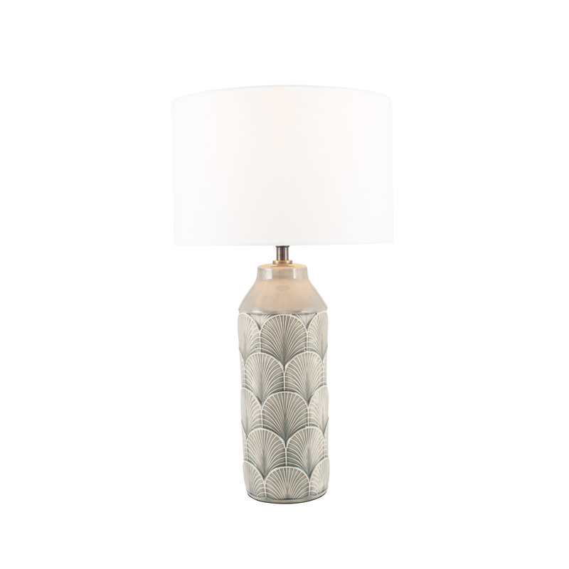Bethan Ceramic Table Lamp, Grey