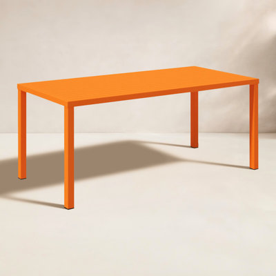 Ottie 71'' Aluminum Outdoor Dining Table