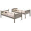 Lit superposé simple avec matelas Clemens