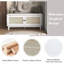Banc de rangement en rotin avec rangement Boho-1681513379
