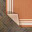 Tapis orange / crème James-367811147