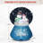 1x 5.9 Ft Lighted Christmas Inflatable Decoration (large Snow Globe With Snowman Family) | Built-in 4 Leds | 49.2x49.2x5.9ft, Ideal For Front Yard/lawn/garden/holiday Party, Christmas Blow Up Yard Decor