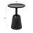Round Mango Wood Pedestal Side Table