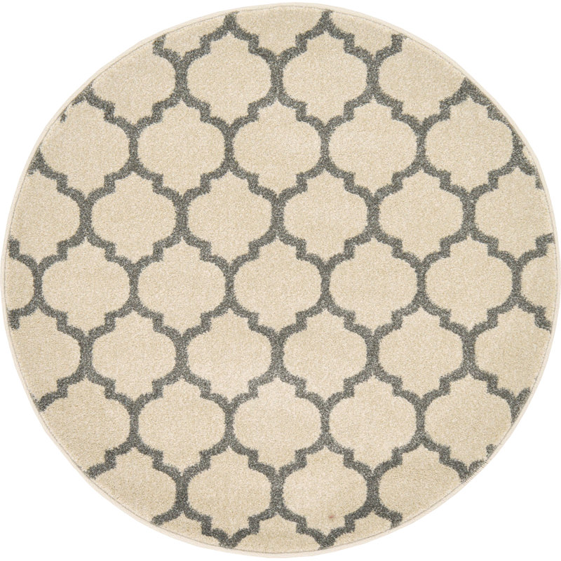 Molly Geometric Indoor Rug, Round 3'1"