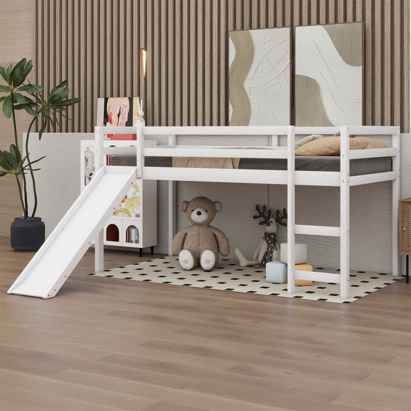 Lit plateforme Leihlani, Blanc