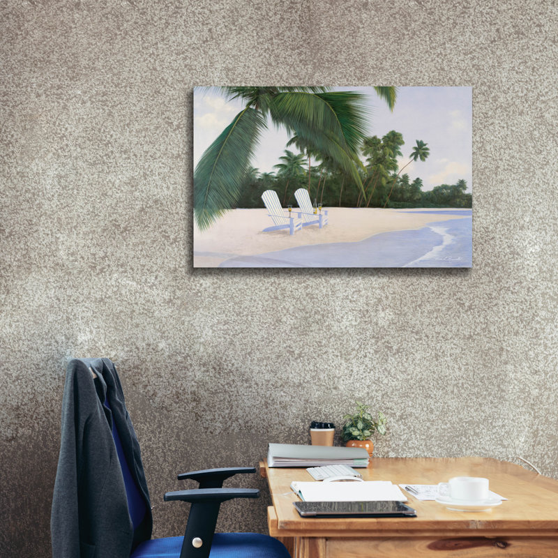 «Island Hideaway» par Diane Romanello, H 26 po x l 40 po x P 1,5 po