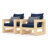 Sehrish Patio Chair With Sunbrella Cushion Covers-832294077