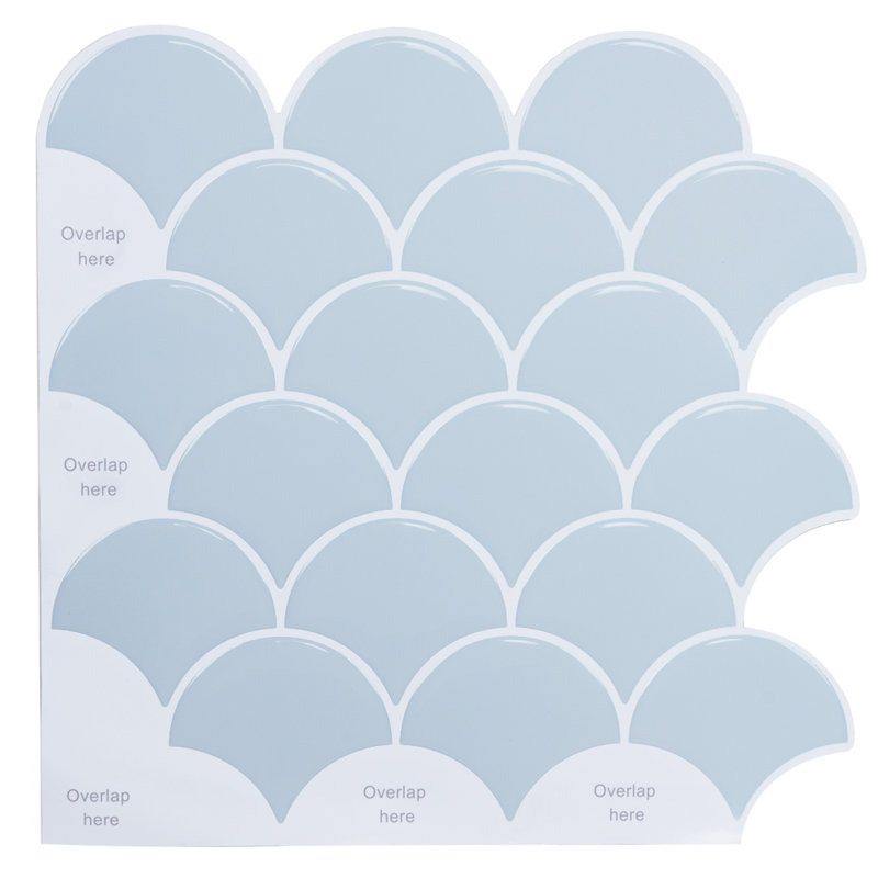 Carreau de dosseret auto-adhésif 5 feuilles 5 po 12 po x 12 po
