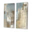 Ensemble de 2 reproductions d'art sur toile - "Grey rencontre l'art abstrait brun III"-1378356158-1378356156