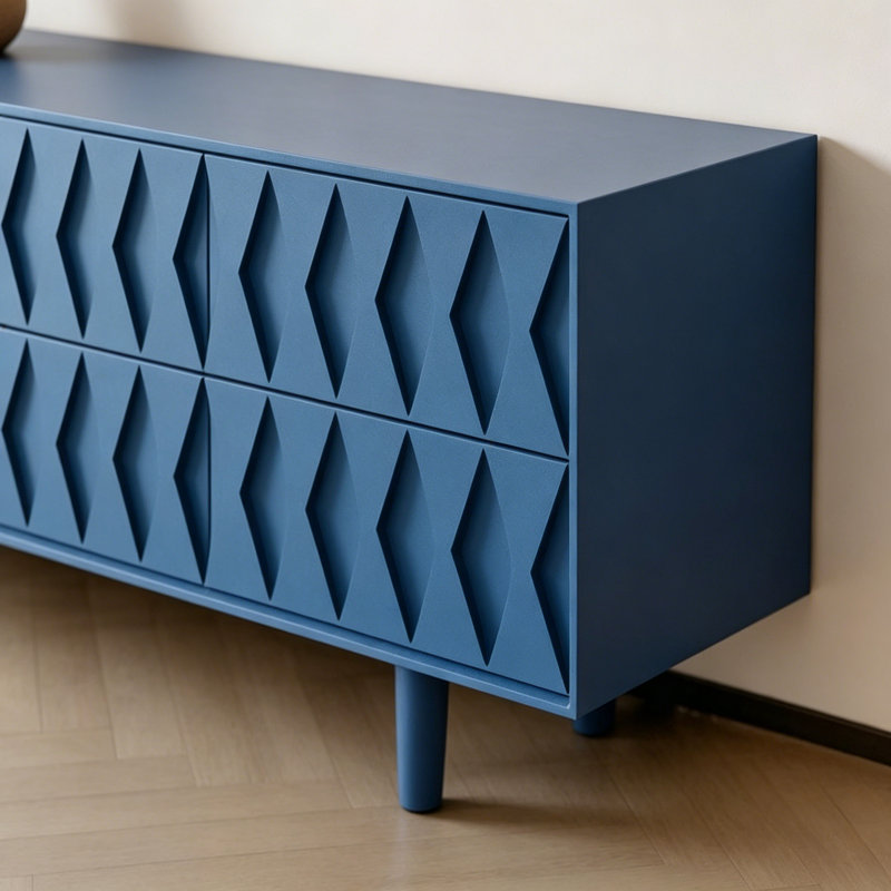 Meuble télé moderne et simple, Bleu