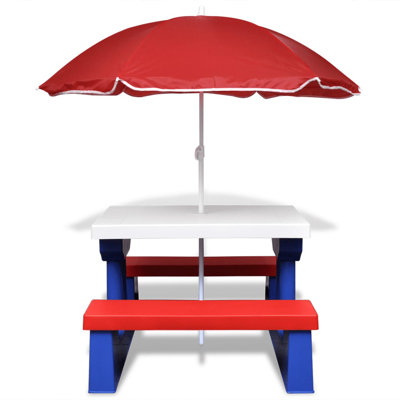 Kids Rectangular Outdoor Table Or Chair and Chair Set