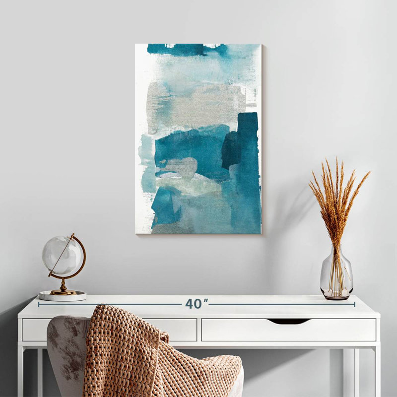 Avery Turquoise Seaglass II, 24" H x 16" W