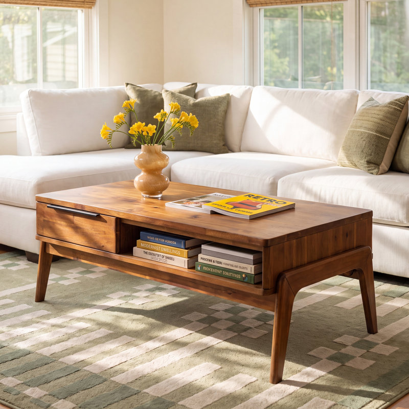 Lito Solid Wood Single Coffee Table