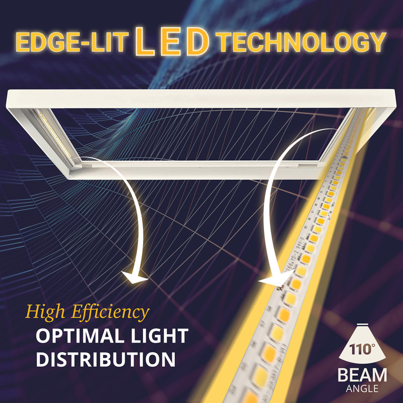 Dimmable Rectangle Flush Mount