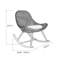 Chaise berçante en osier Home Lovers