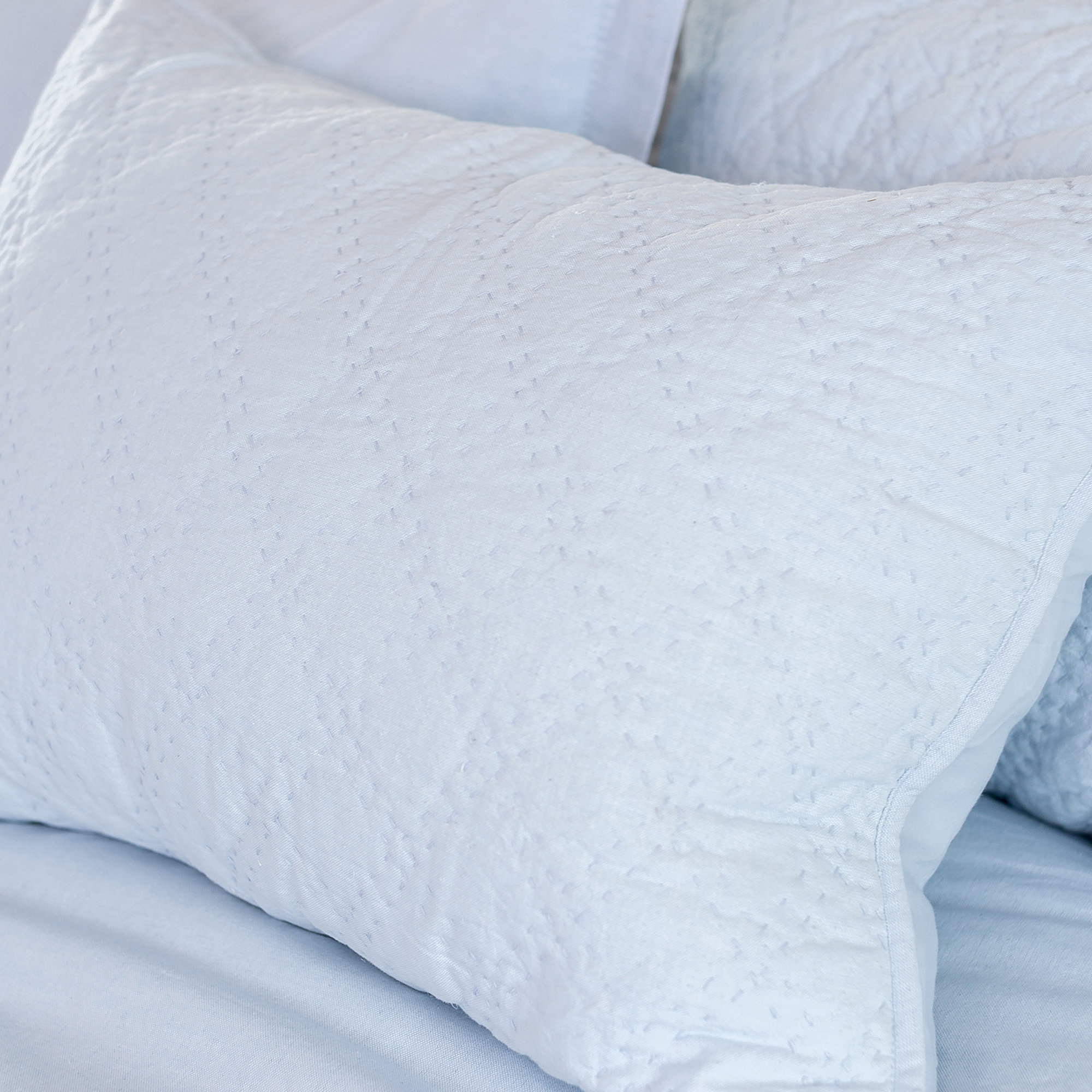 Gilmore 100% Cotton Sham, King, Fog