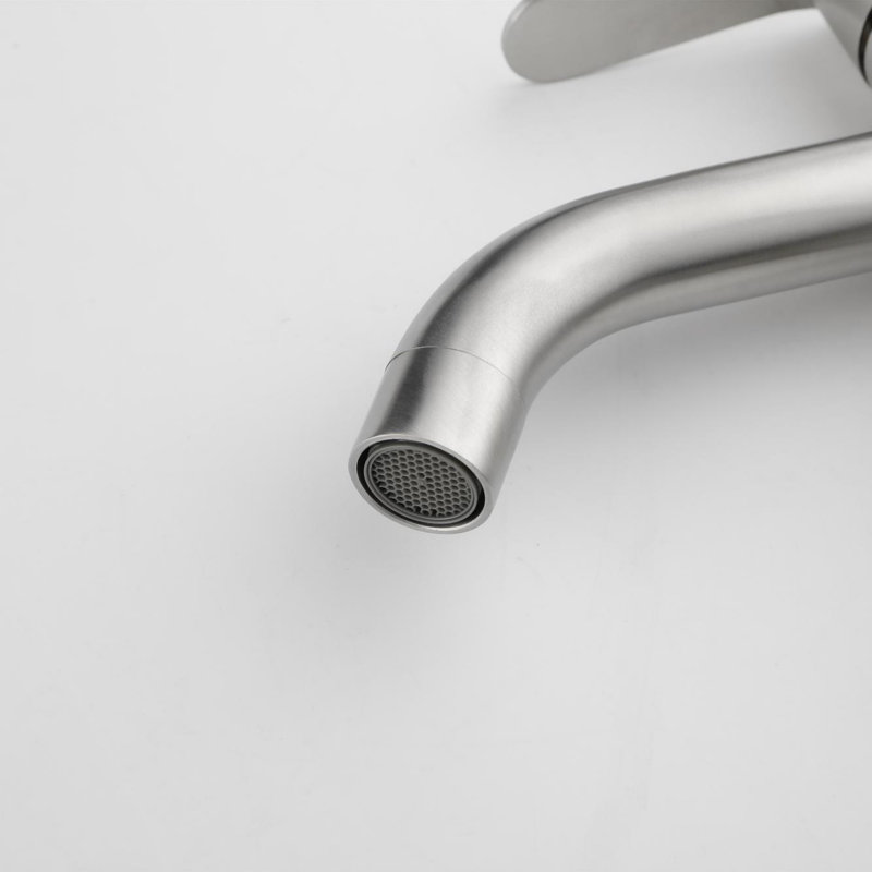 Robinet de lavabo de salle de bain 3 trous avec 2 poignées et bonde escamotable, Brushed Nickel