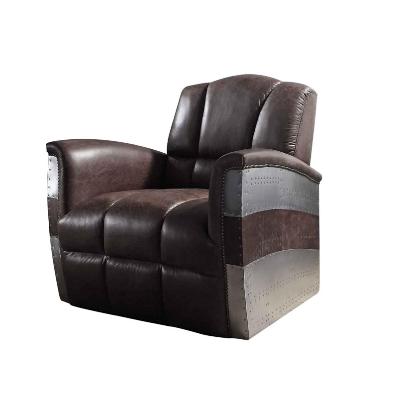 Fauteuil de 35 po de largeur, Brown/Brown