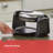 Black+Decker 4 waffle Black/Silver Stainless Steel Belgian Waffle Maker