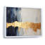 Waves Of Joy Minimal Nova - bleu et or I - peinture abstraite, art mural-1264404126-1264404100