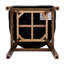 Tabouret de cuisine pivotant en cuir, hauteur du comptoir, pieds en bois, coussin confortable, rotation à 360°, mousse haute densité, dossier en losange, structure en bois massif.