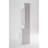57" White Solid Wood Frame Dining Hutch with Twelve Shelves and Two Drawers
