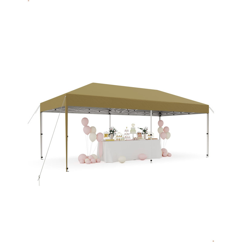 120'' W x 240'' D Metal Canopy, Khaki