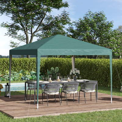 Abri de jardin escamotable en acier l 10 pi x P 10 pi Jenifer