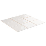 Twist 4" x 4" Ceramic Grid Mosaic Tile