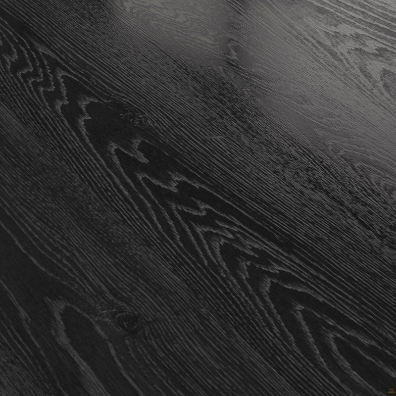 Pieds en bois massif de la table de salle à manger, noir, Black