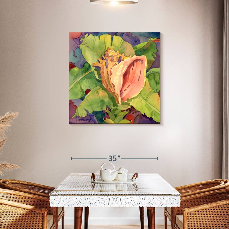 Aletra Mango Bay Conch, 36" H x 36" W