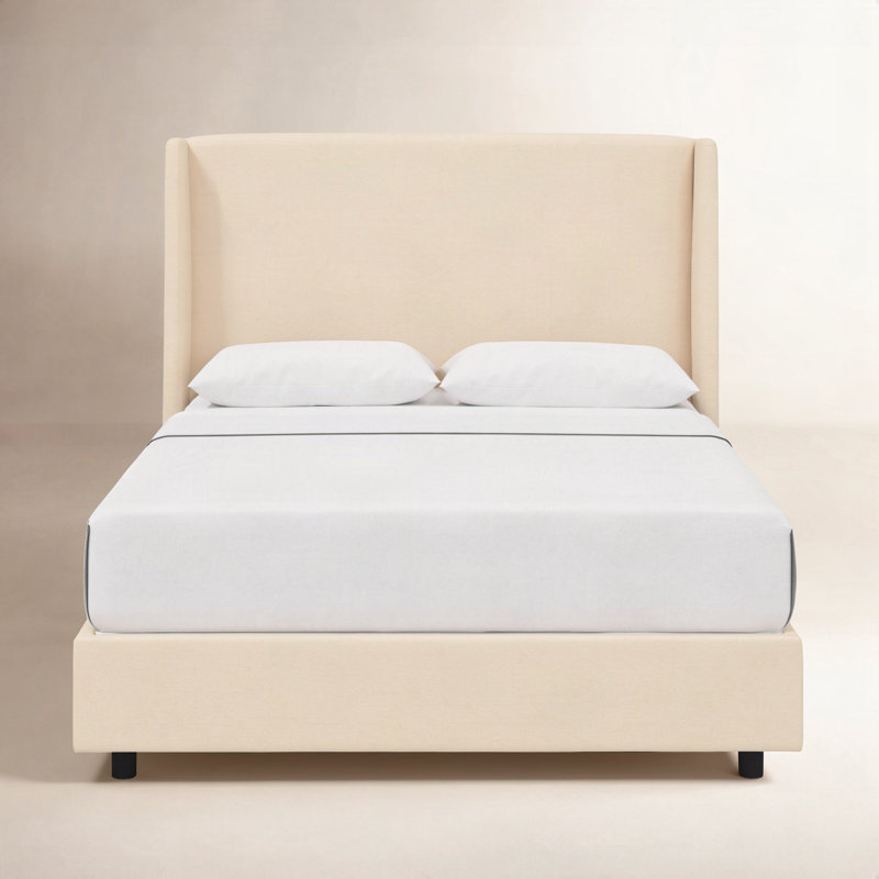 Tilly Upholstered Bed, California King, Classic Pearl Performance Velvet