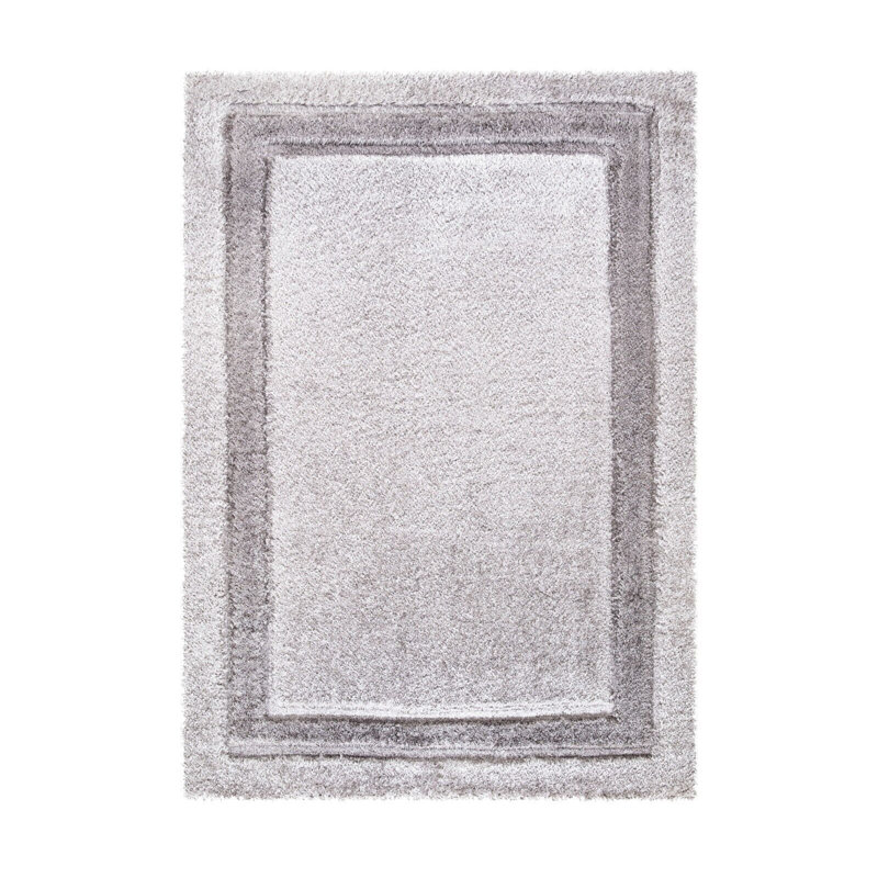 Yettem Solid Colour Shag Area Rug, Rectangle 80 x 150cm