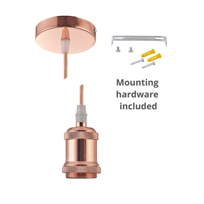 Cardenas 1 - Light Single Pendant, Rose Copper